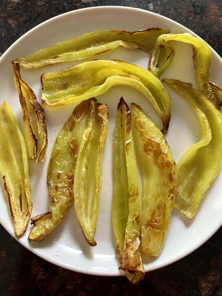 healthy air fryer banana peppers