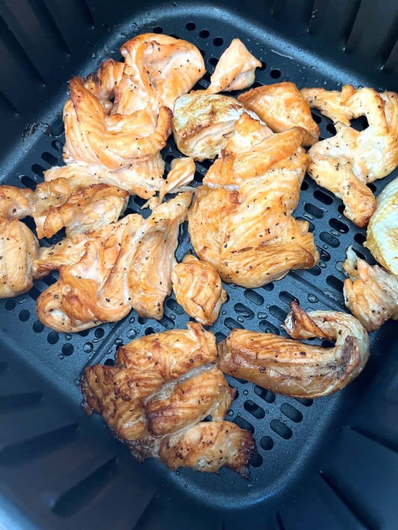 keto air fryer salmon belly