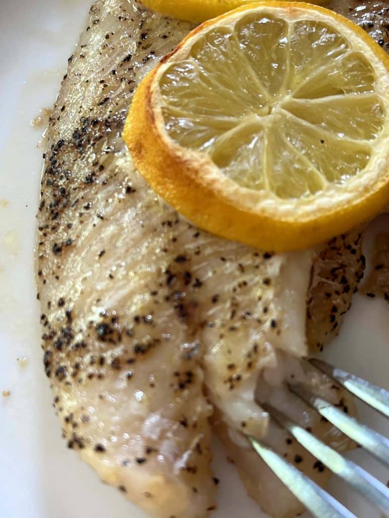 lemon sole with olive oil