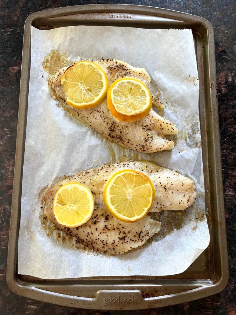 easy baked lemon sole