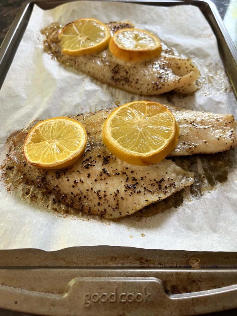 lemon sole with lemon