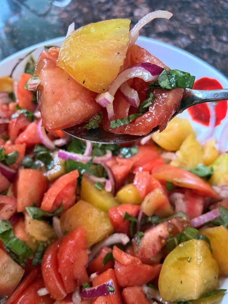 healthy tomato salad