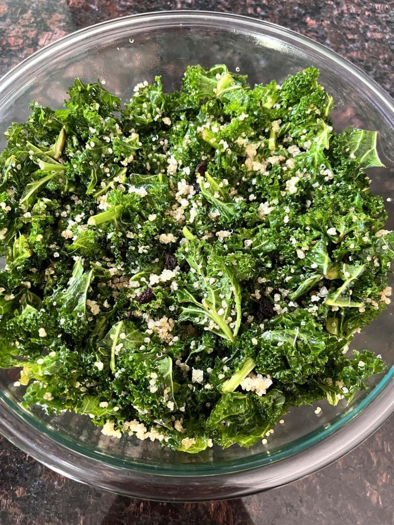 healthy kale quinoa salad