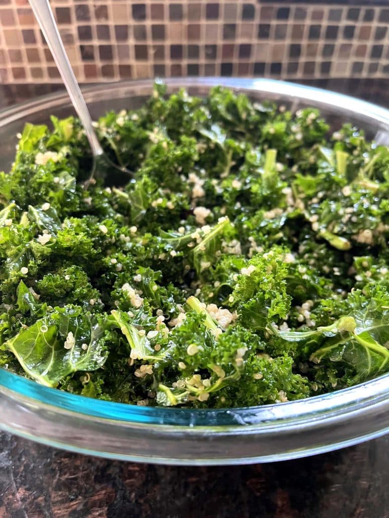 easy kale quinoa salad recipe
