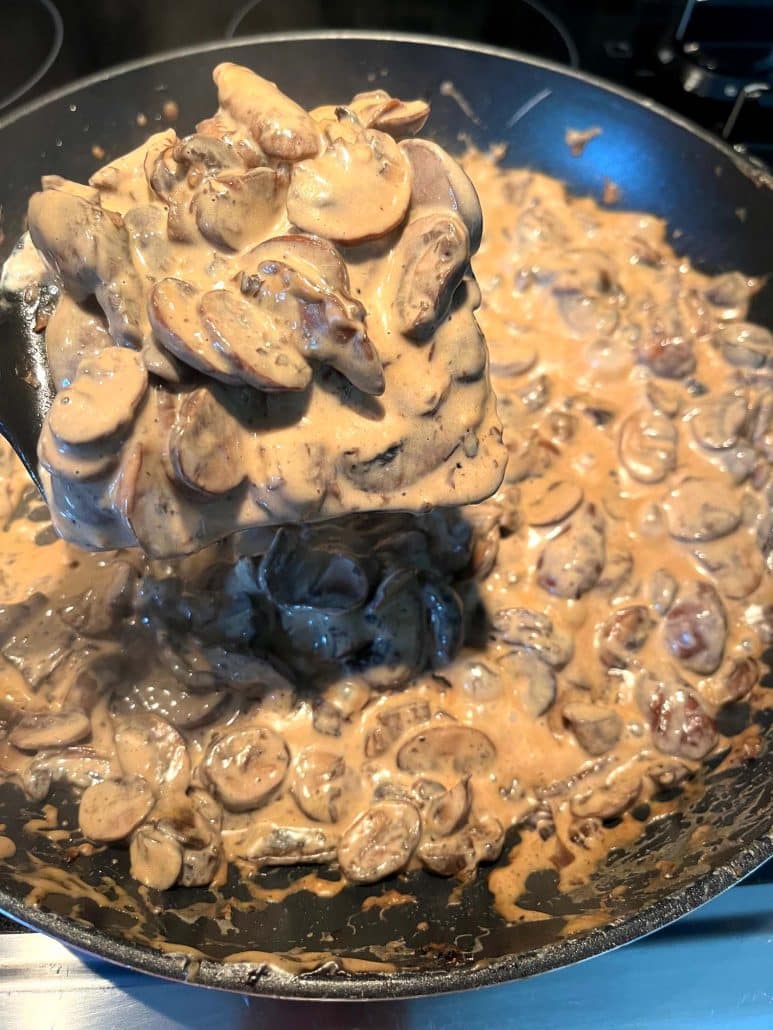 healthy mushroom stroganoff