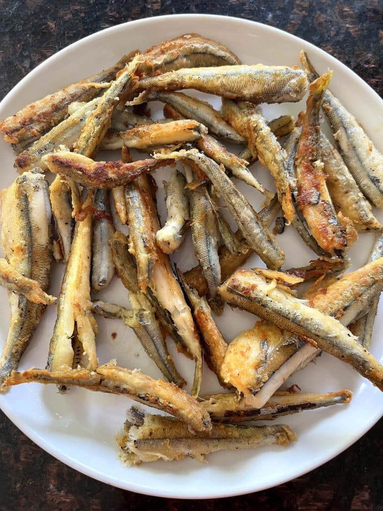 fried fish smelts