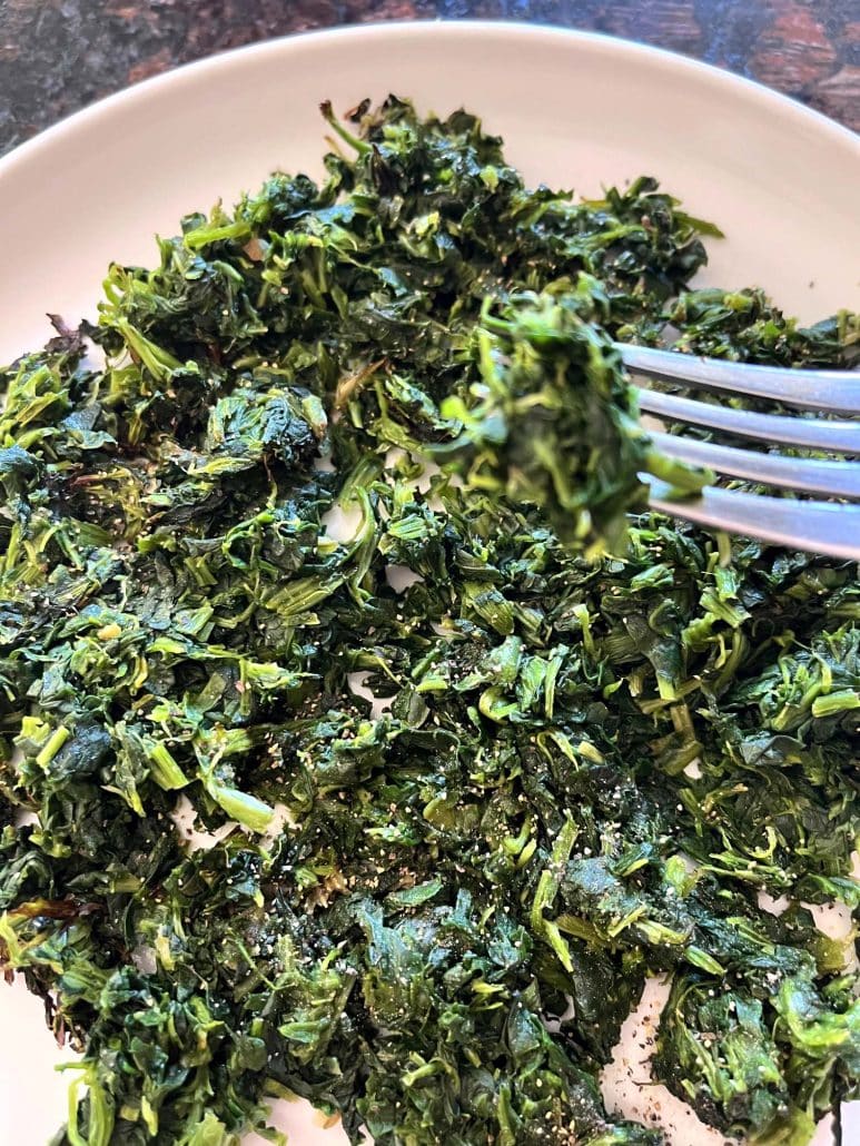 Frozen Spinach Cooked In Air Fryer