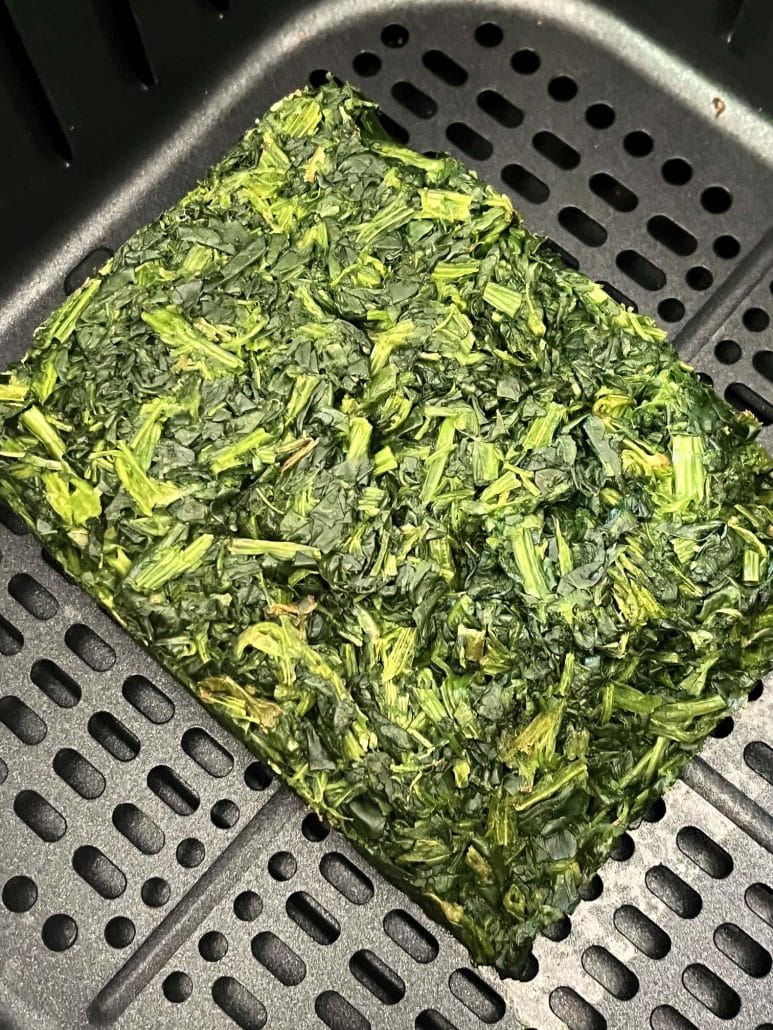 quick air fryer spinach recipe