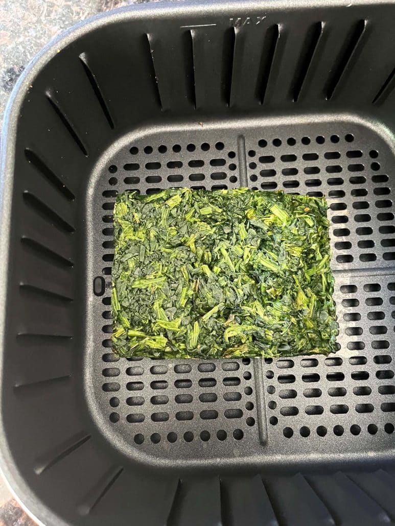 low carb air fryer spinach