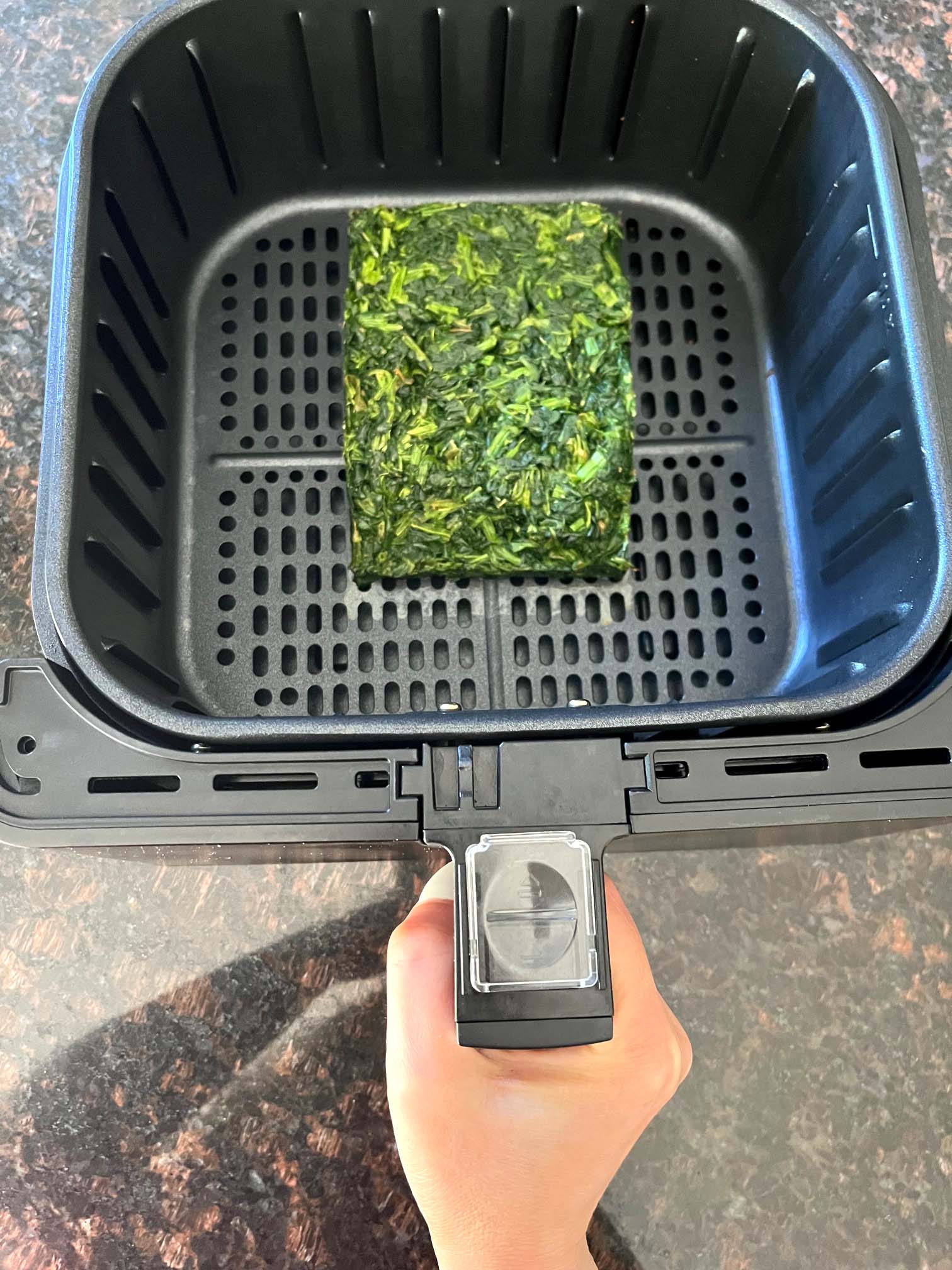 Air Fryer Frozen Spinach