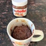 microwave nutella brownie