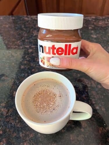 nutella hot chocolate no sugar